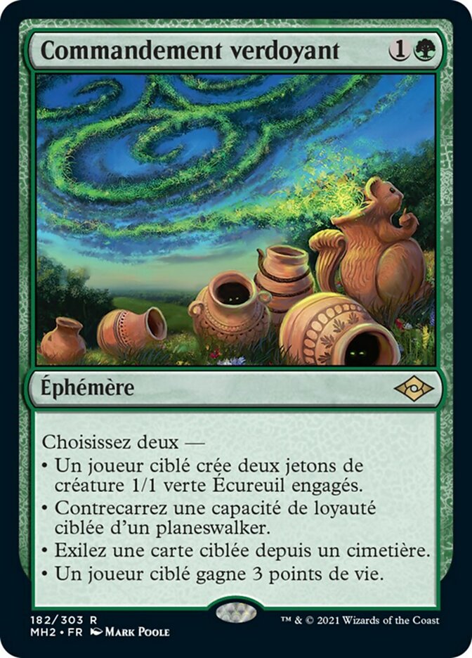 Commandement verdoyant