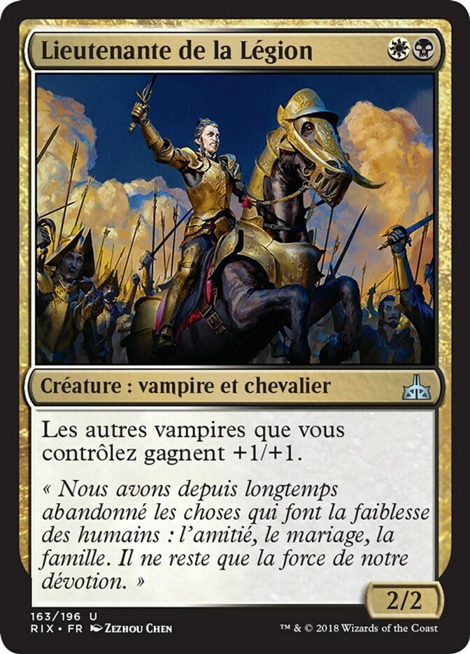 Lieutenante de la Légion