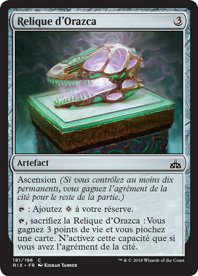 Relique d'Orazca