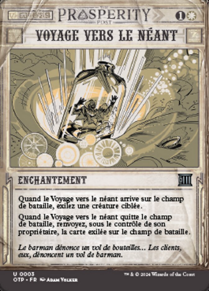 Voyage vers le néant