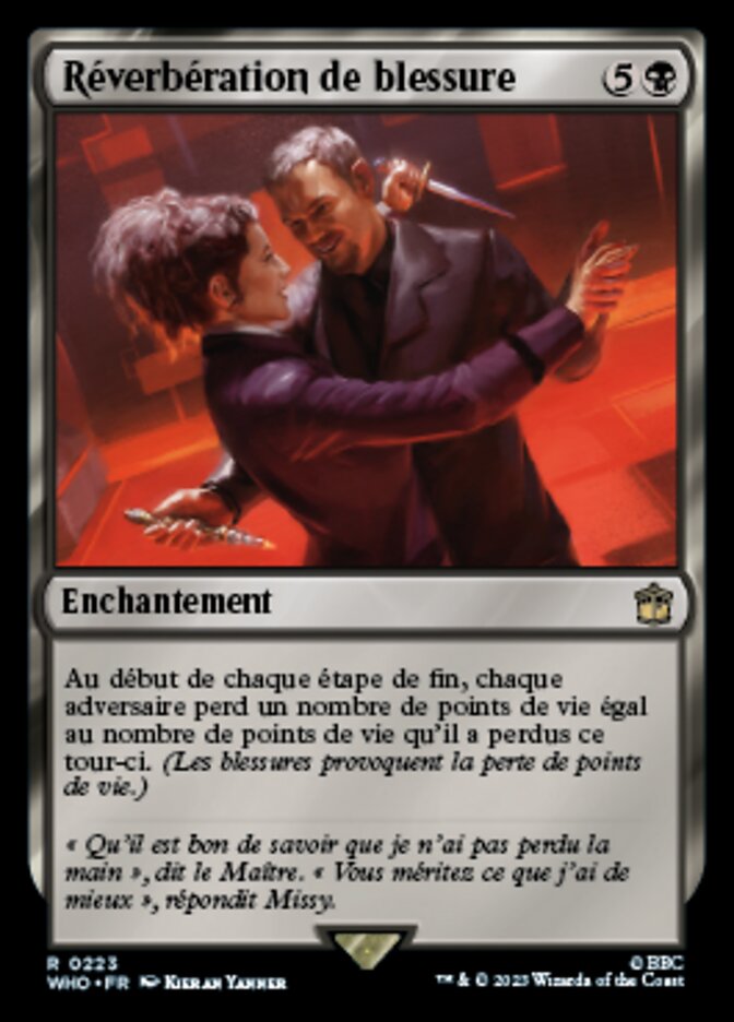 Réverbération de blessure
