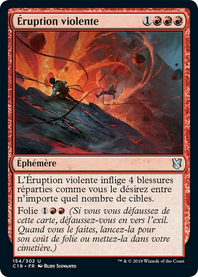 Éruption violente