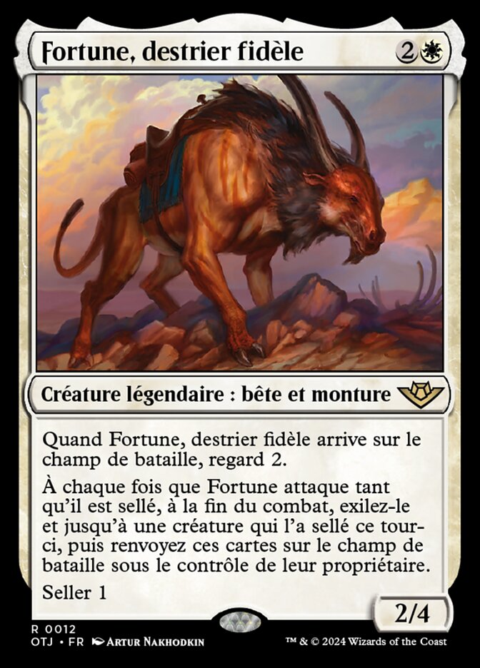 Fortune, destrier fidèle