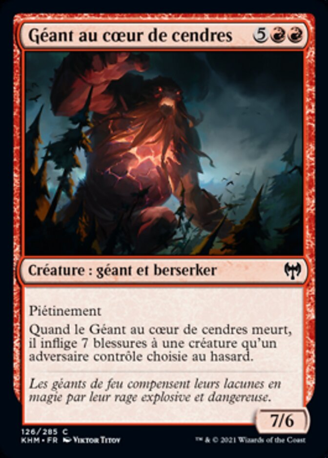 Géant au cœur de cendres