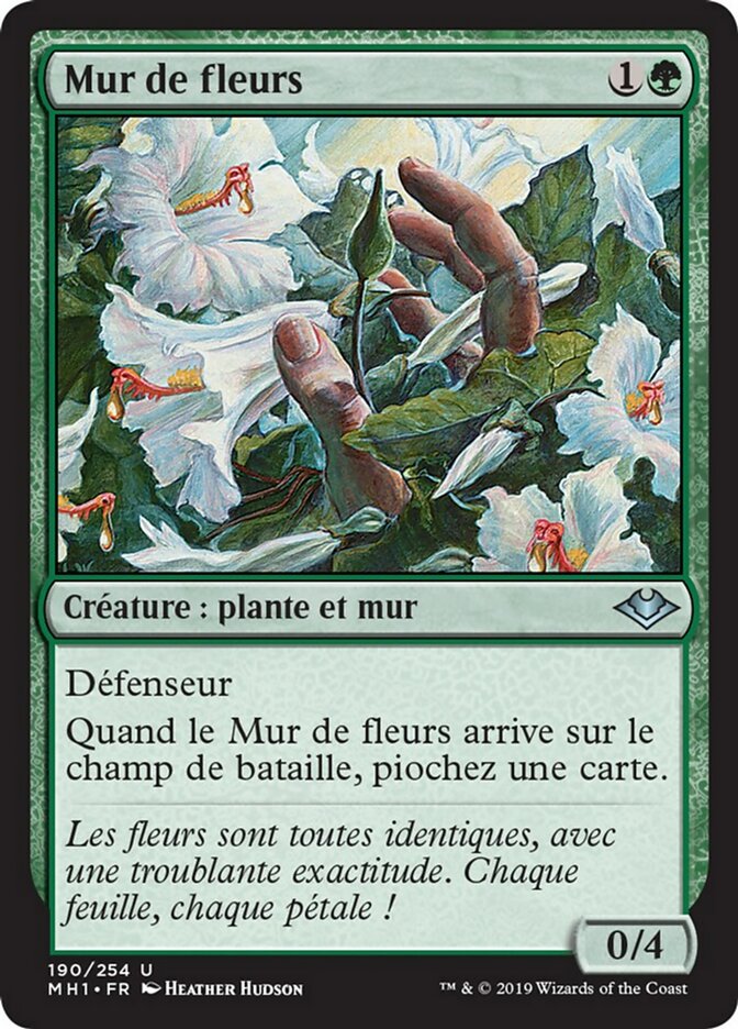 Mur de fleurs