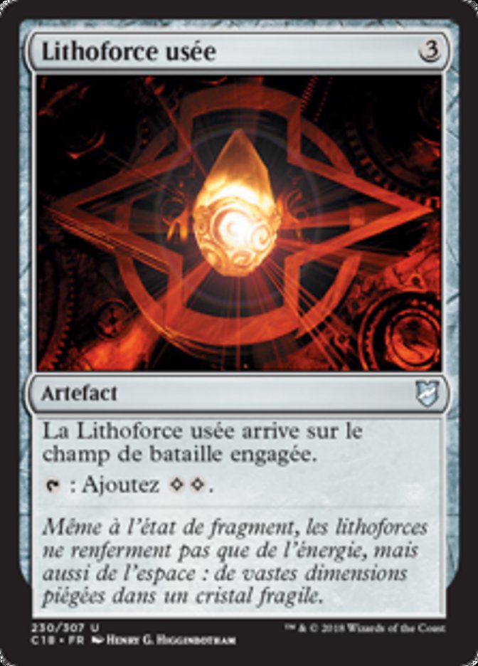 Lithoforce usée