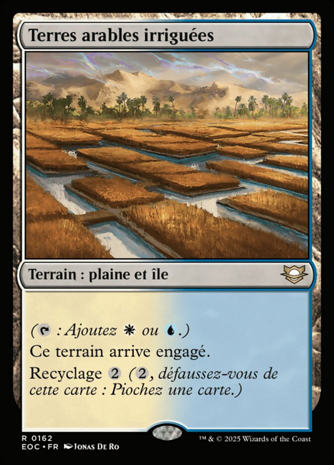 Terres arables irriguées