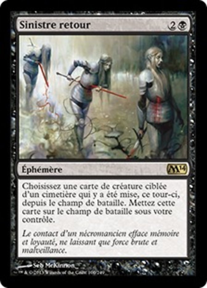 Sinistre retour