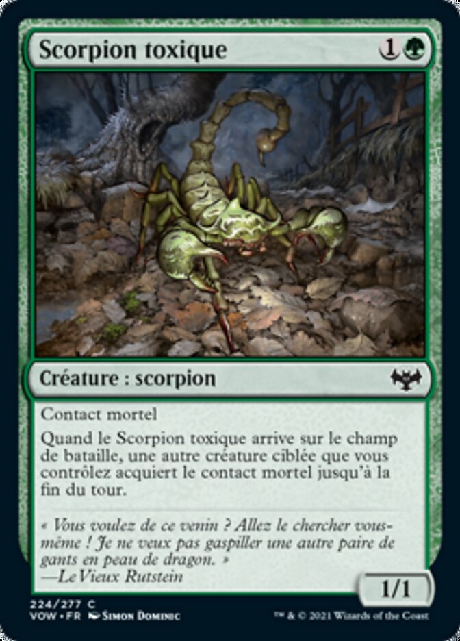 Scorpion toxique