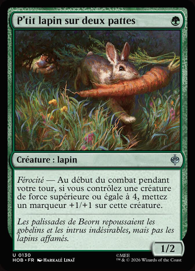 P'tit lapin sur deux pattes