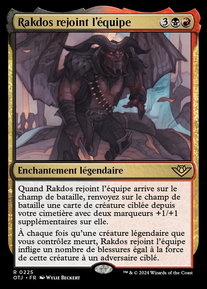 Rakdos rejoint l'équipe