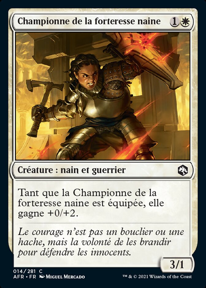 Championne de la forteresse naine