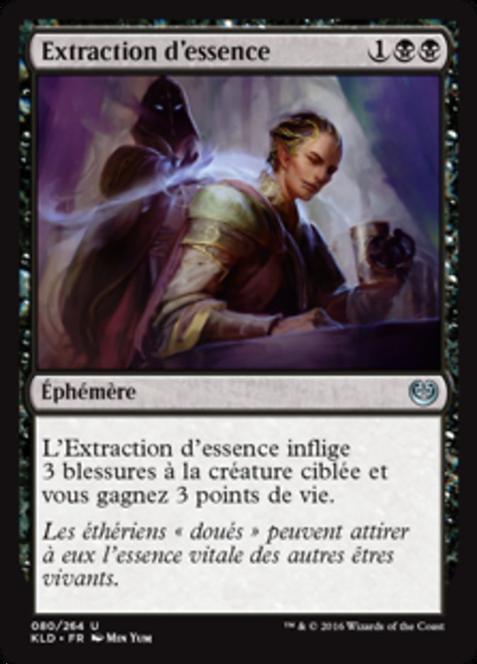 Extraction d'essence