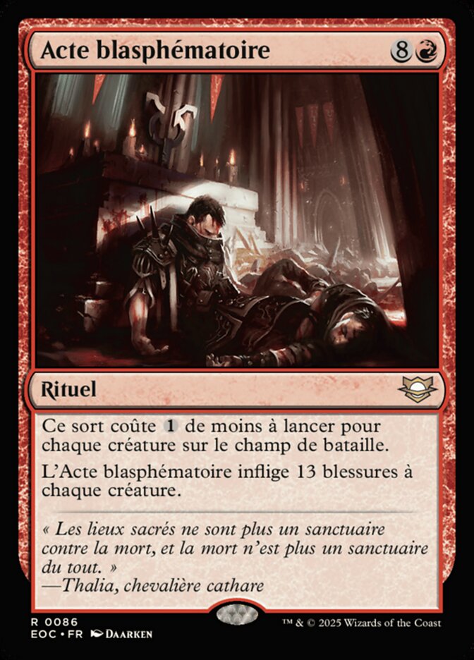 Acte blasphématoire