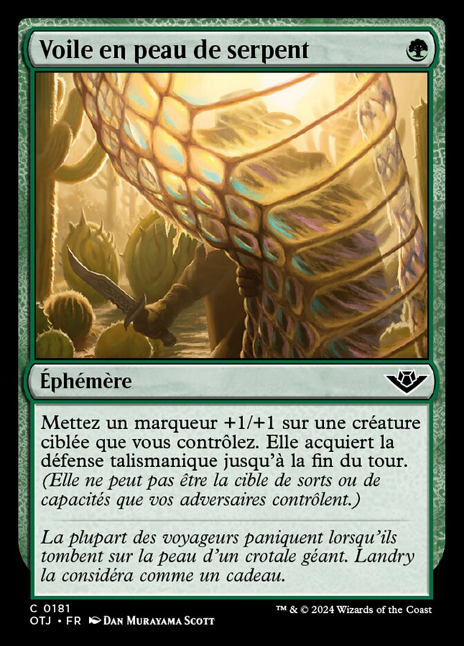 Voile en peau de serpent