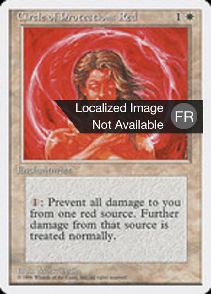 Cercle de protection : rouge