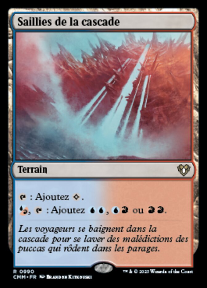 Saillies de la cascade