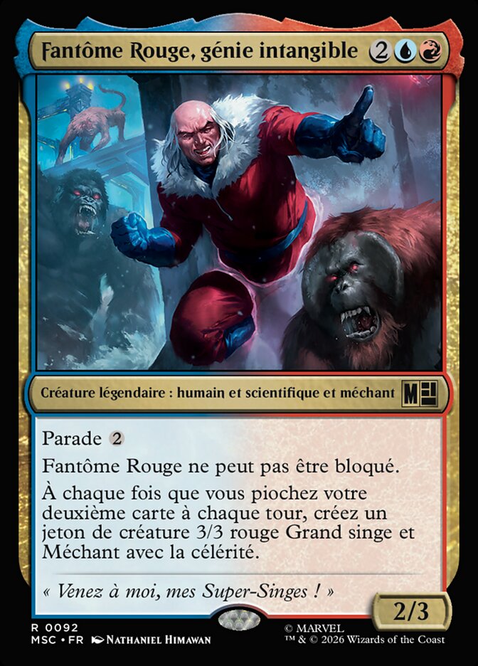 Fantôme Rouge, génie intangible
