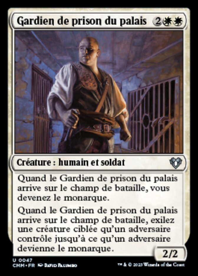 Gardien de prison du palais