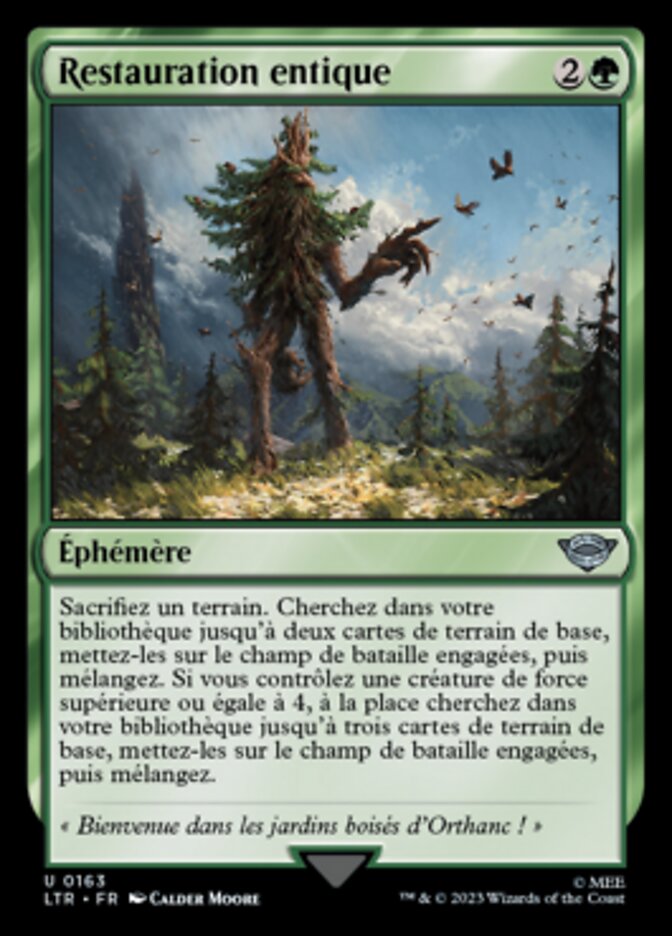 Restauration entique