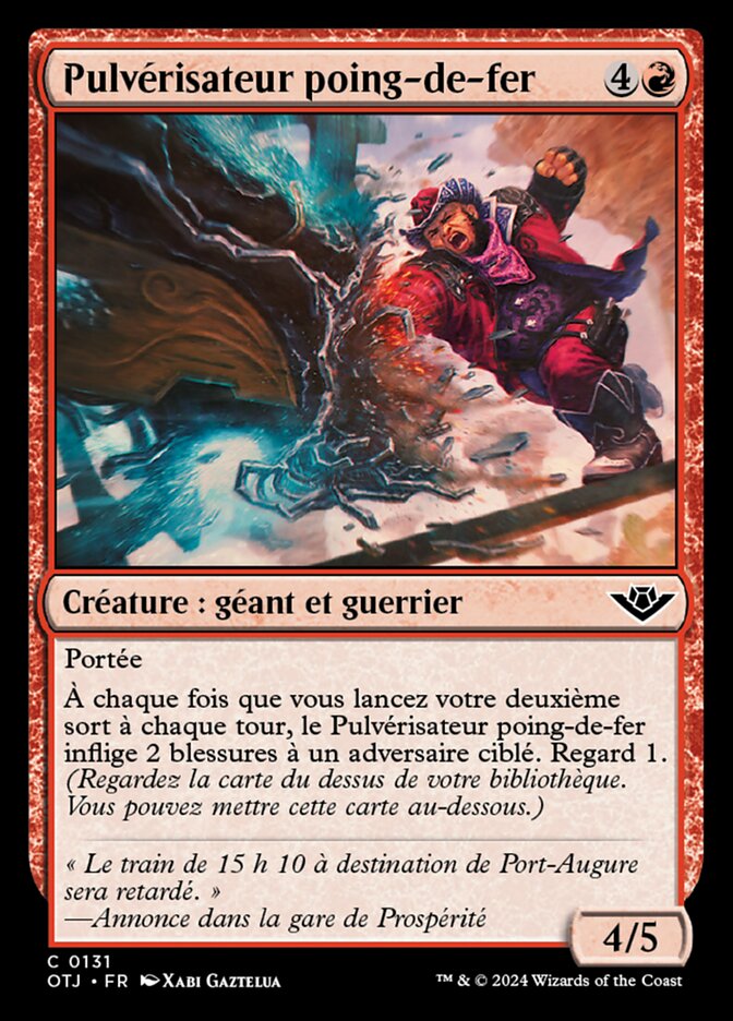 Pulvérisateur poing-de-fer