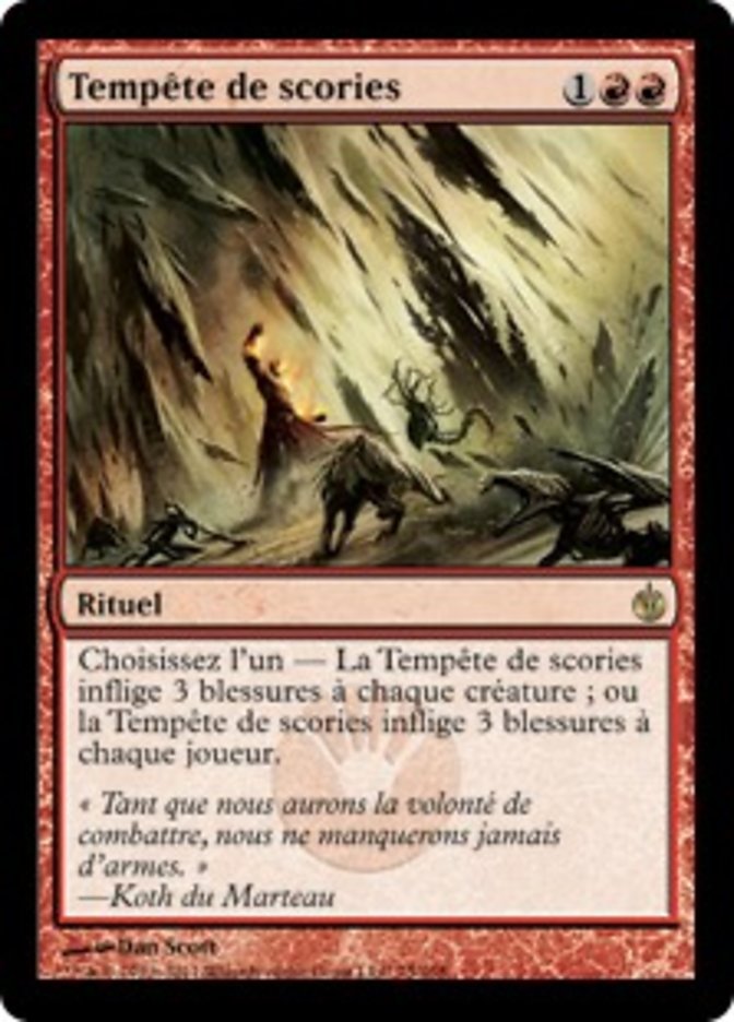Tempête de scories