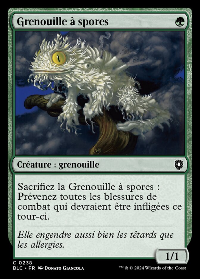 Grenouille à spores