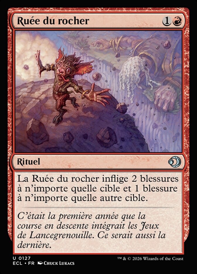 Ruée du rocher