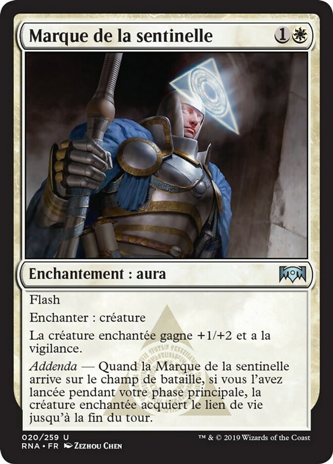 Marque de la sentinelle