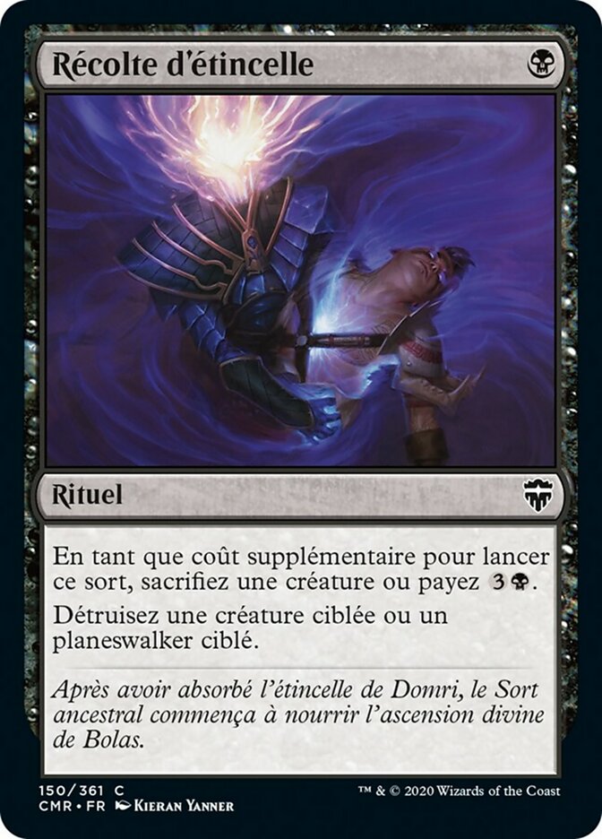 Récolte d'étincelle