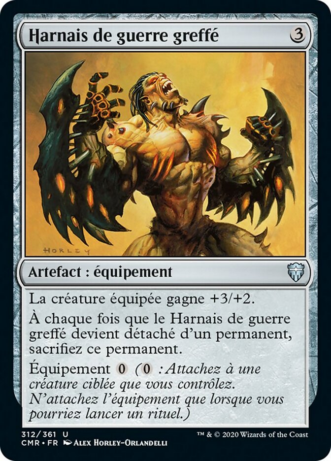 Harnais de guerre greffé