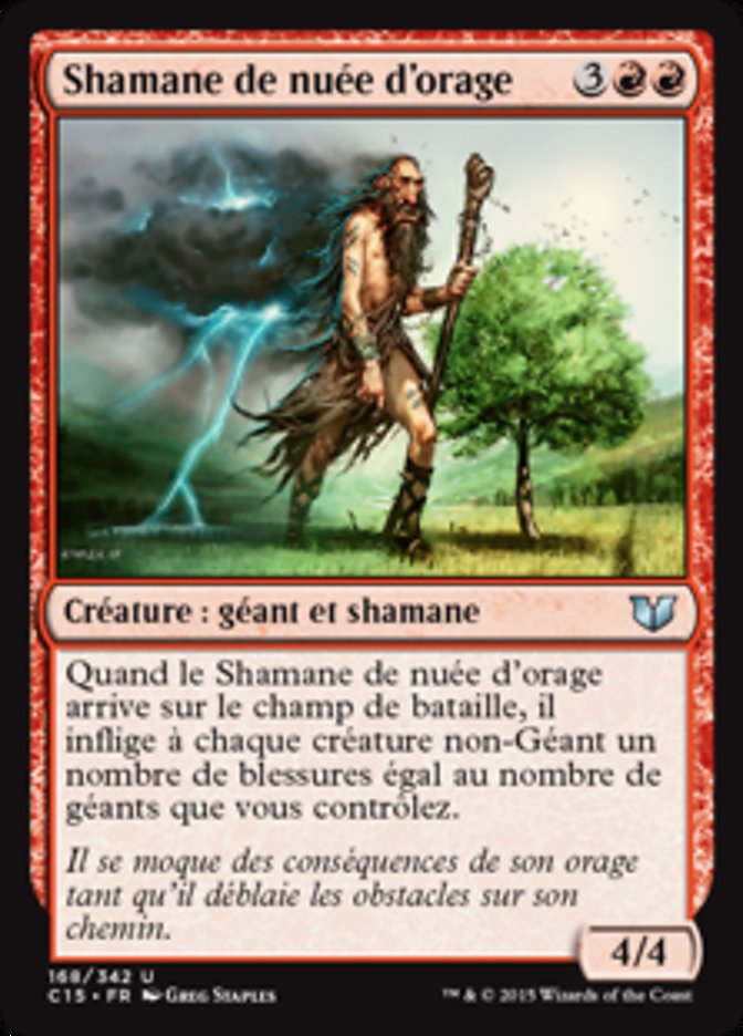 Shamane de nuée d'orage