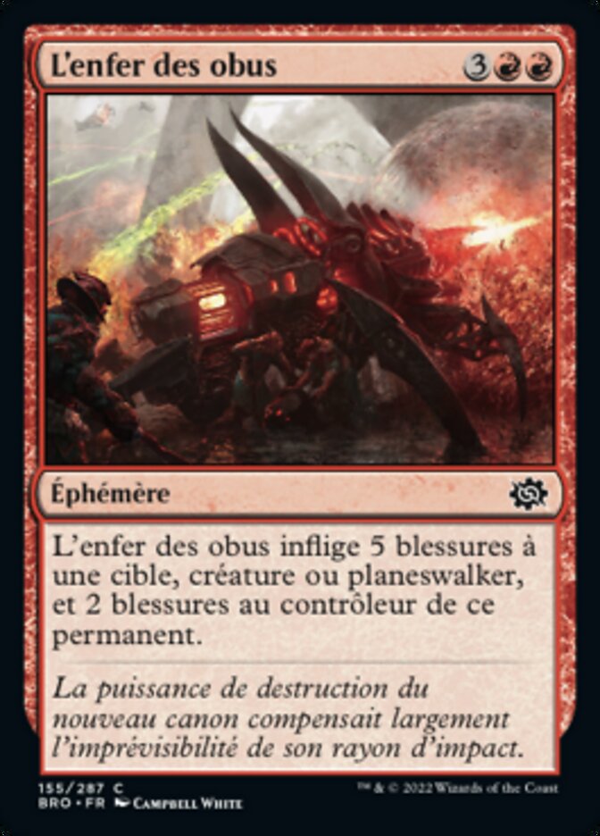 L'enfer des obus