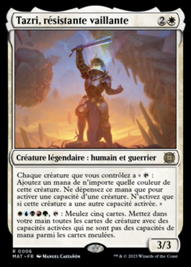 Tazri, résistante vaillante