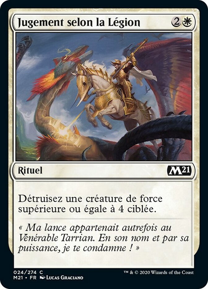 Jugement selon la Légion