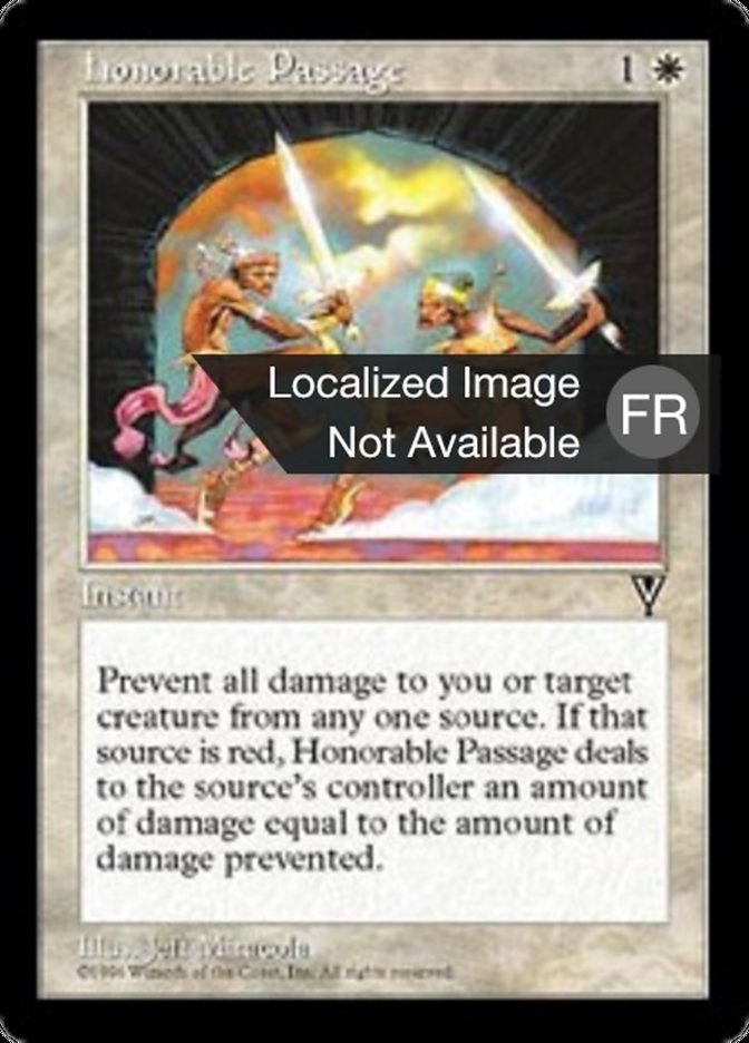 Passage honorable