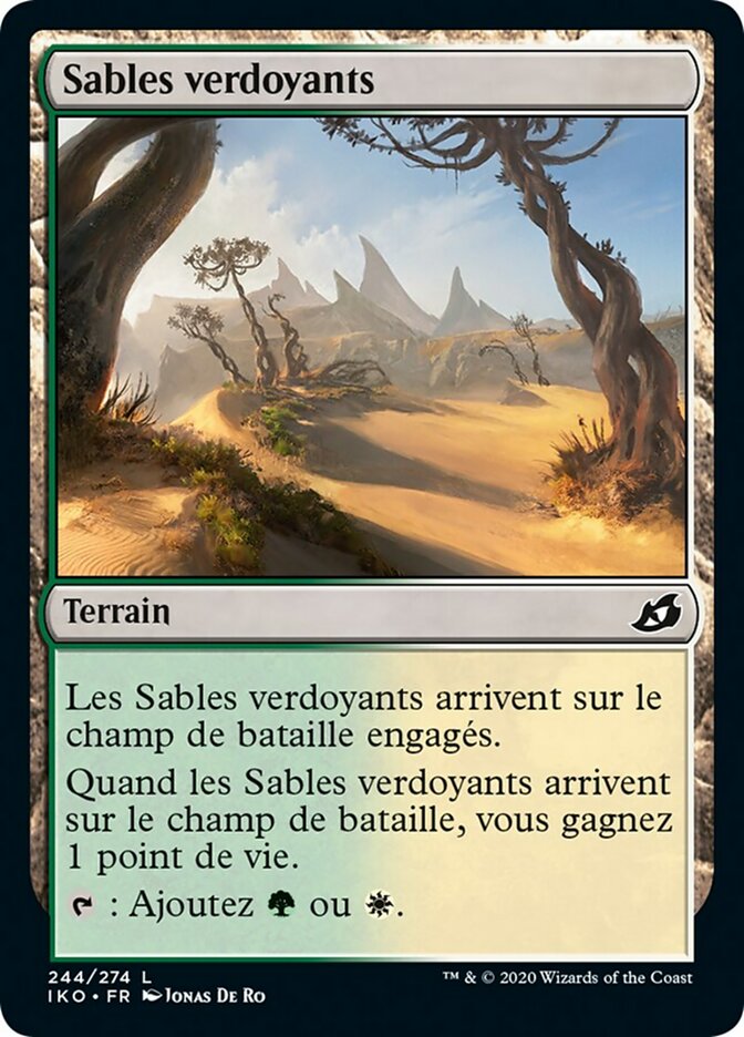 Sables verdoyants