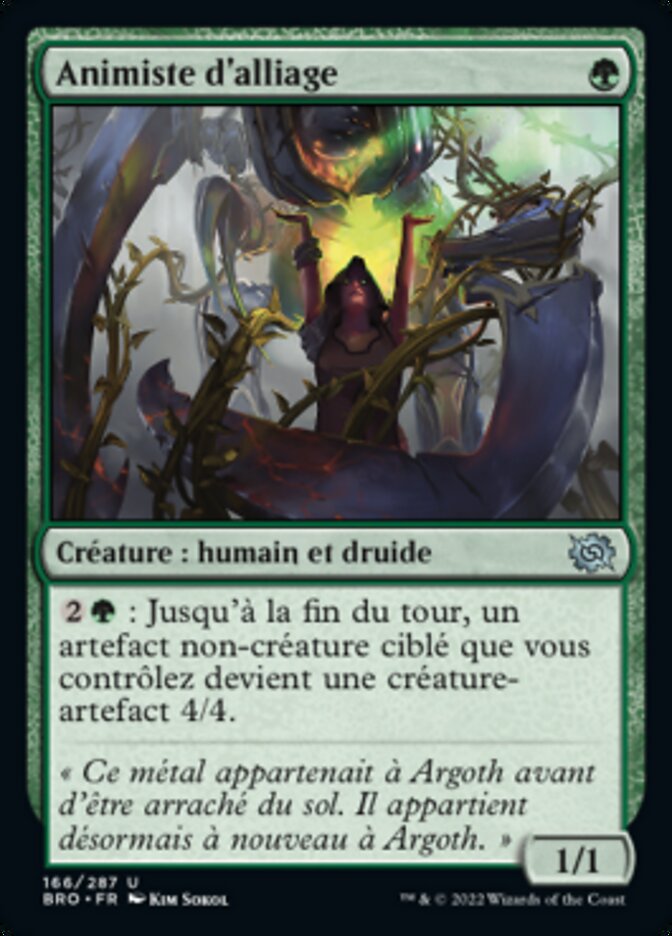 Animiste d'alliage