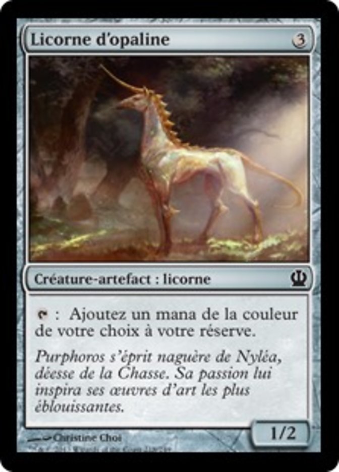 Licorne d'opaline