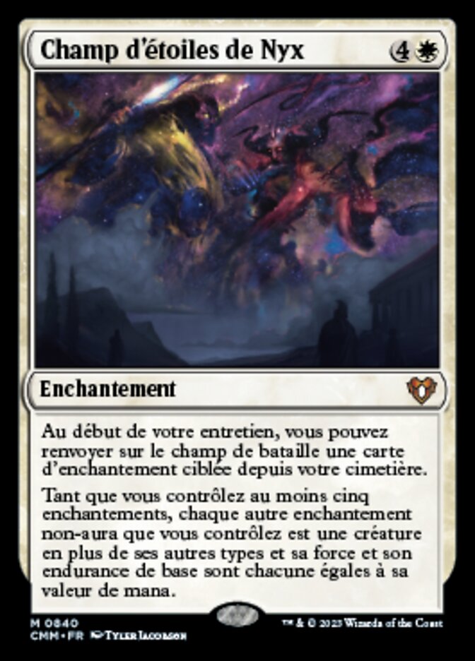 Champ d'étoiles de Nyx