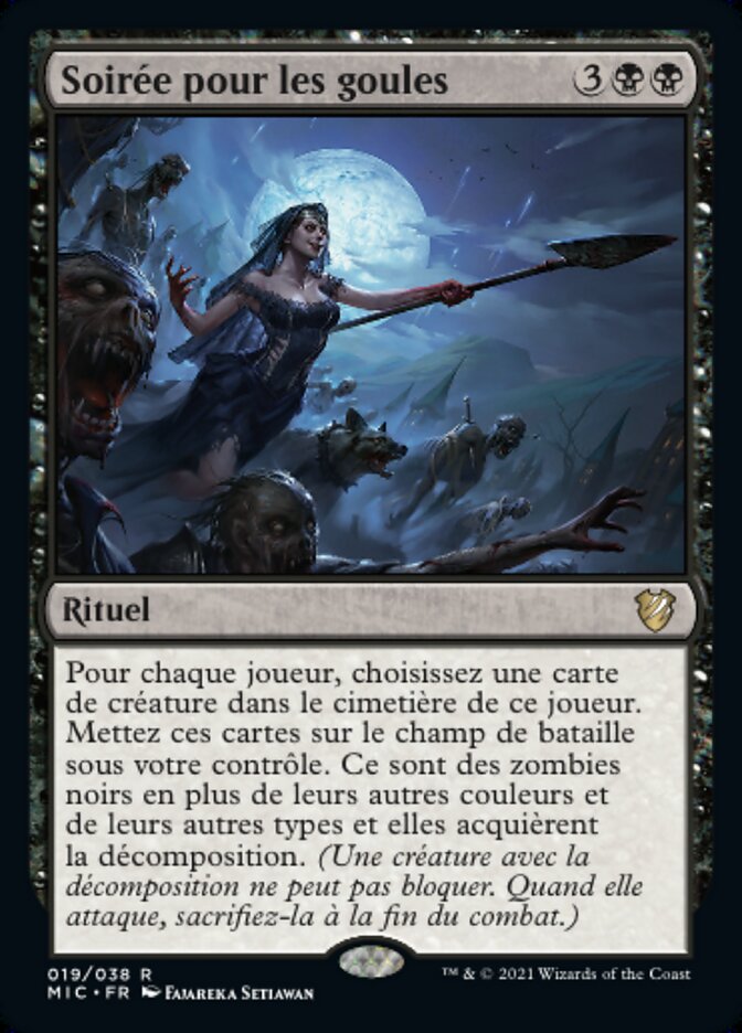 Soirée pour les goules