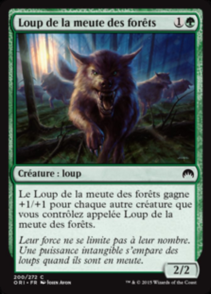 Loup de la meute des forêts
