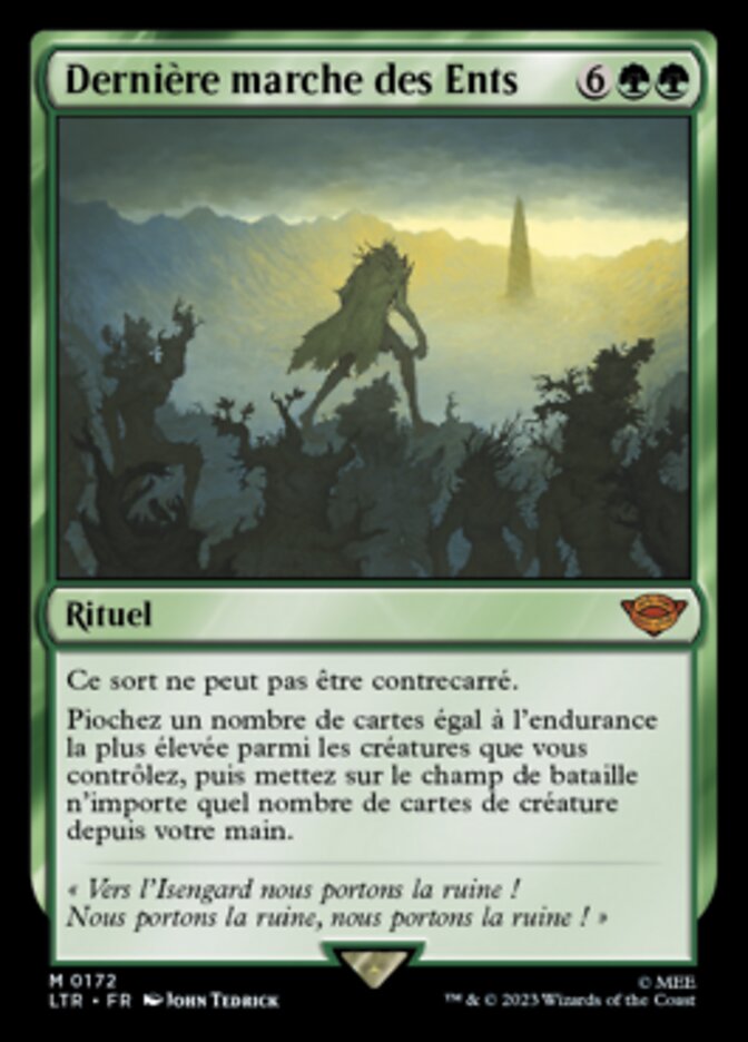 Dernière marche des Ents