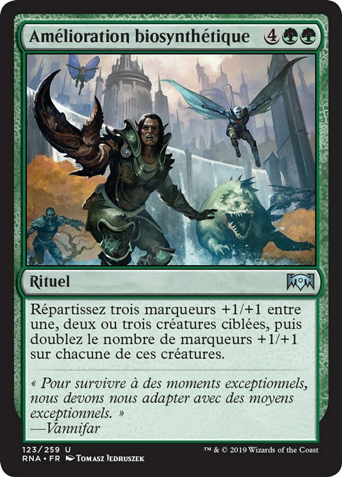 Amélioration biosynthétique