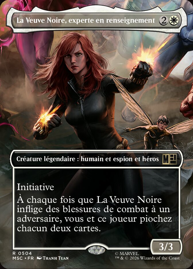 La Veuve Noire, experte en renseignement