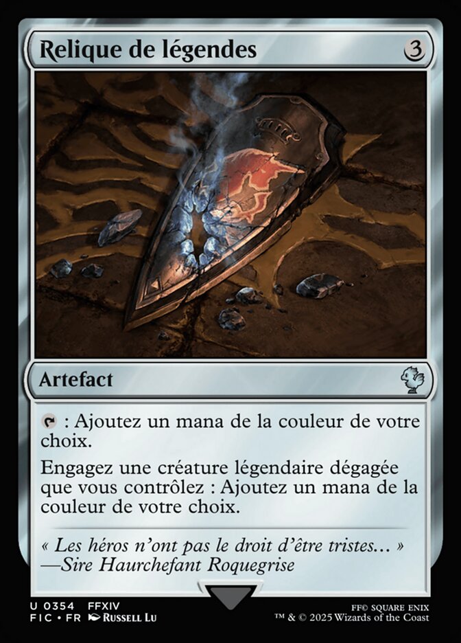 Relique de légendes