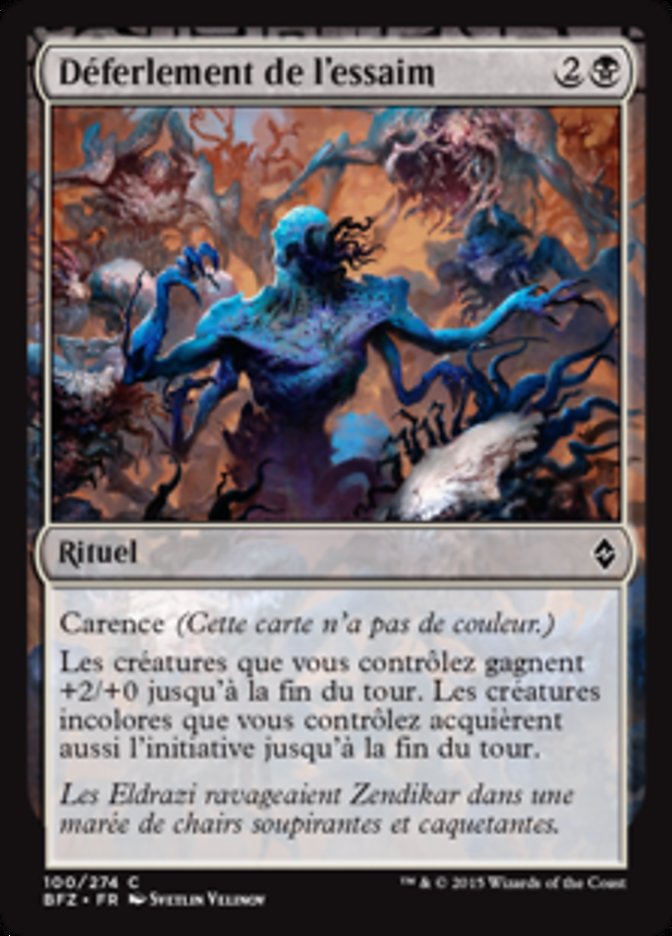Déferlement de l'essaim