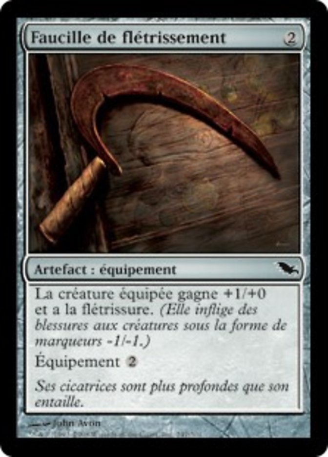 Faucille de flétrissement