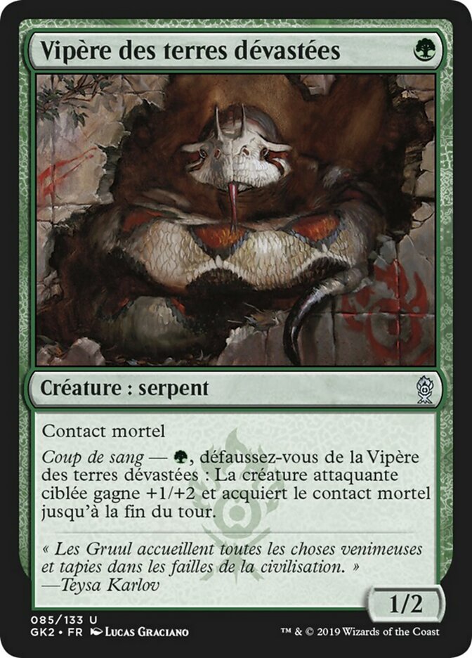 Vipère des terres dévastées