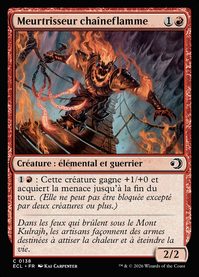 Meurtrisseur chaîneflamme